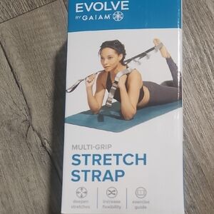 GAIAM Blue Multi-Grip Stretch Strap